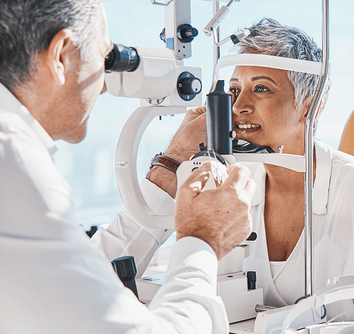Eye examination at Eye Services Consultants